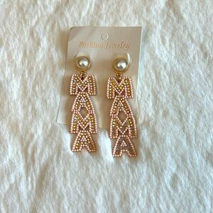 Mama fashion earrings